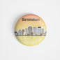 dhcrafts Round Fridge Magnet Multicolour Places Birmingham City In The West Midlands, England Glossy Finish Design Pack of 1 (75 mm)