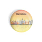 dhcrafts Round Fridge Magnet Multicolour Places Barcelona City In Spain Glossy Finish Design Pack of 1