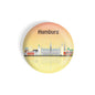 dhcrafts Round Fridge Magnet Multicolour Places Hamburg City In Germany Glossy Finish Design Pack of 1 (75 mm)