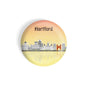 dhcrafts Round Fridge Magnet Multicolour Places Hartford City In Connecticut Glossy Finish Design Pack of 1 (75 mm)