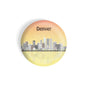 dhcrafts Round Fridge Magnet Multicolour Places Denver City In Colorado Glossy Finish Design Pack of 1