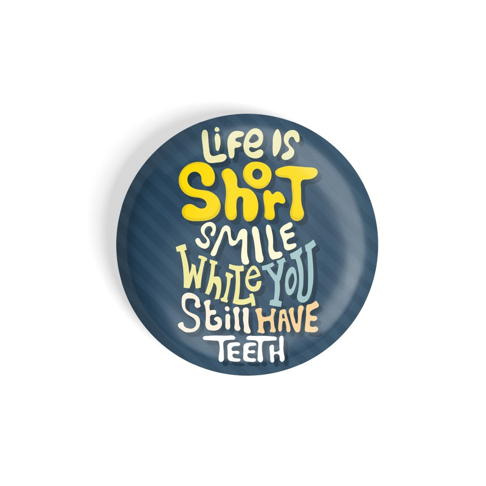 dhcrafts Round Fridge Magnet Quotes Blue You Must Spend Money To Make Money Glossy Finish Design Pack of 1 (58 mm)
