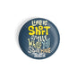 dhcrafts Round Fridge Magnet Quotes Blue You Must Spend Money To Make Money Glossy Finish Design Pack of 1 (58 mm)