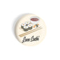 dhcrafts Round Fridge Magnet Yellow Food Lovers Love Sushi Glossy Finish Design Pack of 1 (58 mm)
