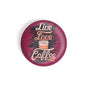 dhcrafts Round Fridge Magnet Pink Food Lovers Live Love Coffee Glossy Finish Design Pack of 1 (58 mm)