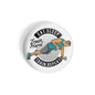 dhcrafts Round Fridge Magnet Sports Multicolour Gym Eat. Sleep. Train. Repeat Glossy Finish Design Pack of 1 (58 mm)
