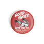 dhcrafts Round Fridge Magnet Sports Multicolour Good Shoes Take You To Good Place Glossy Finish Design Pack of 1