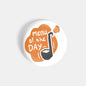 dhcrafts Round Fridge Magnet White Food Lovers Menu Of The Day Glossy Finish Design Pack of 1