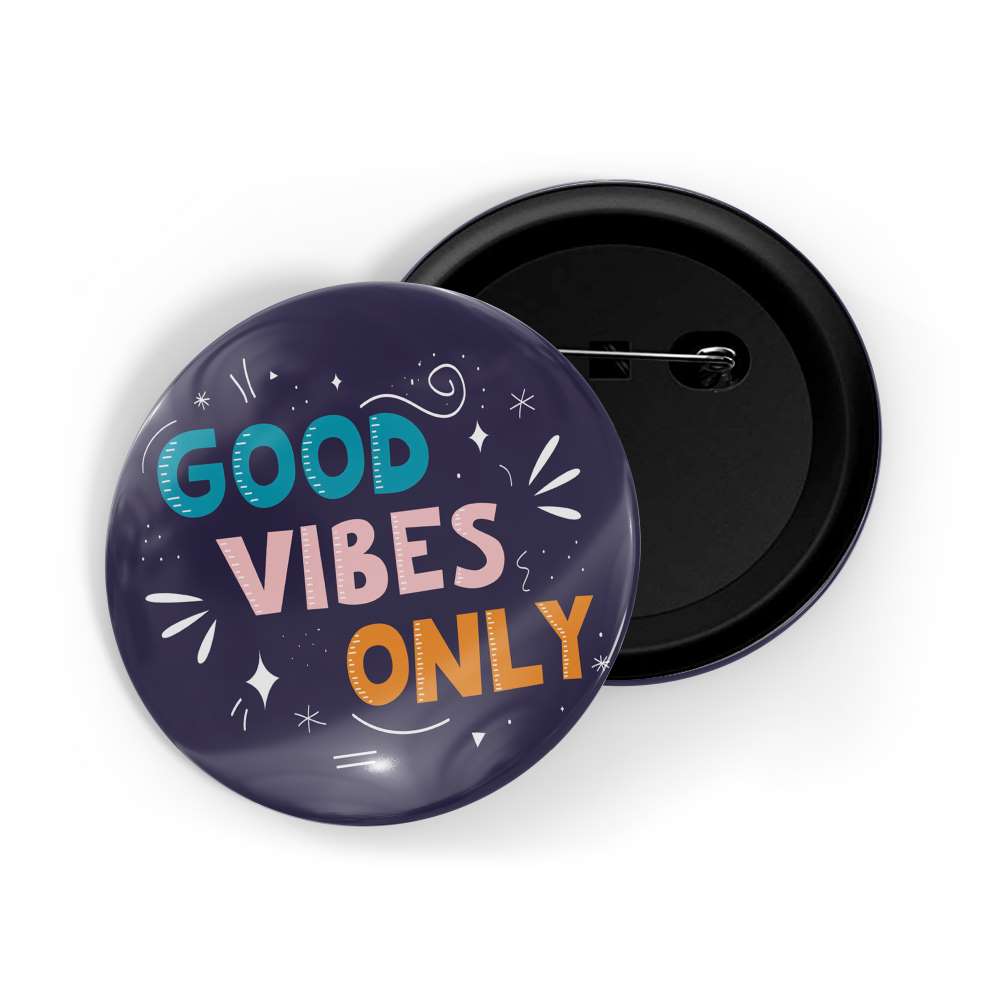 dhcrafts Round Pin Badges Blue Never Loose Your Sense Of Wonder D5 Glossy Finish Design Pack of 1 (58mm)