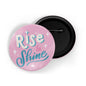 dhcrafts Round Pin Badges Brown Follow Your Dreams D7 Glossy Finish Design Pack of 1 (58mm)