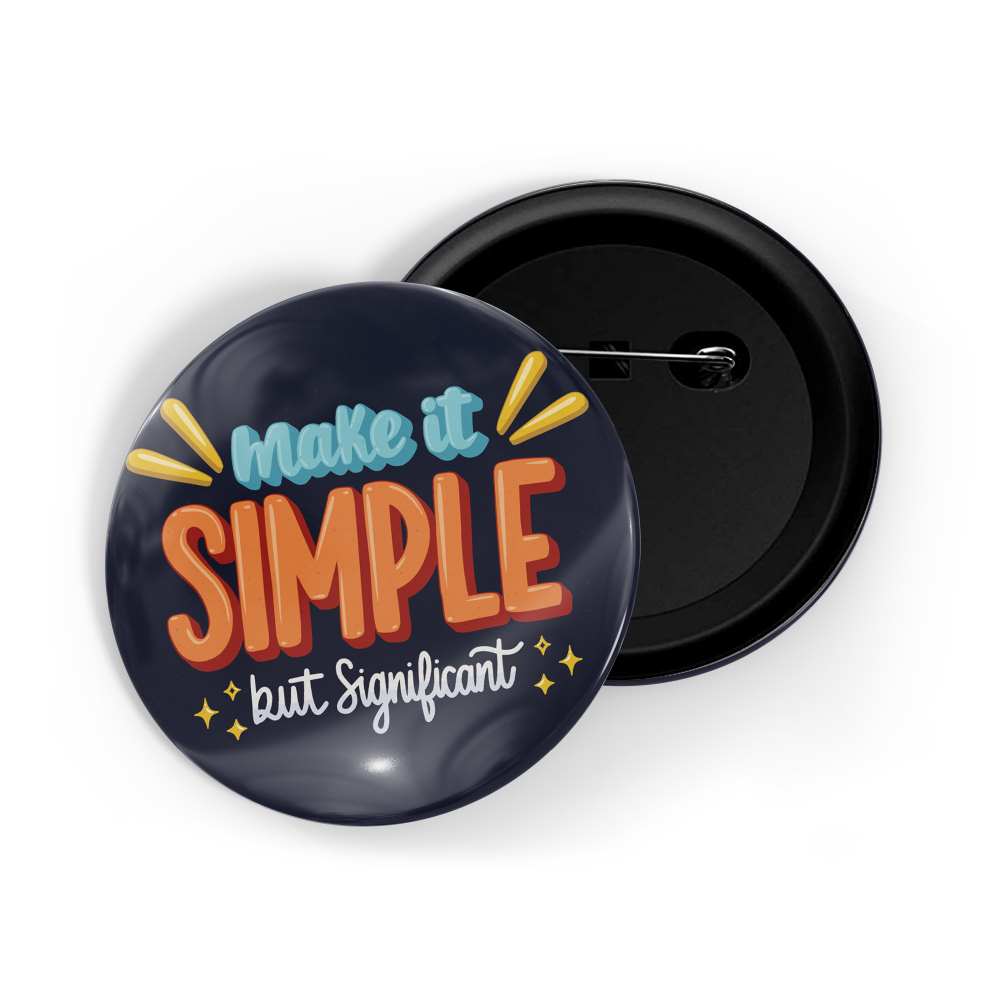 dhcrafts Round Pin Badges Black Never Stop Dreaming D8 Glossy Finish Design Pack of 1 (58mm)