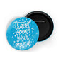 dhcrafts Round Pin Badges Orange You Are Stronger, Braver And Smarter Than You Think Glossy Finish Design Pack of 1 (58mm)