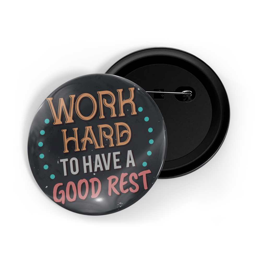 dhcrafts Round Pin Badges Black Positive Vibes D10 Glossy Finish Design Pack of 1 (58mm)