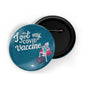 dhcrafts Round Pin Badges Purple My Advisor Is Yoga D2 Glossy Finish Design Pack of 1 (58mm)