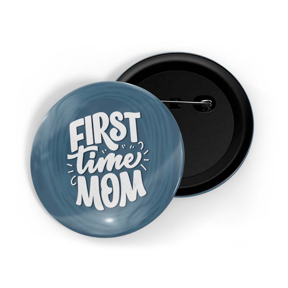 dhcrafts Round Pin Badges Blue Full Throttle Build For Speed Oil In My Blood Glossy Finish Design Pack of 1 (58mm)