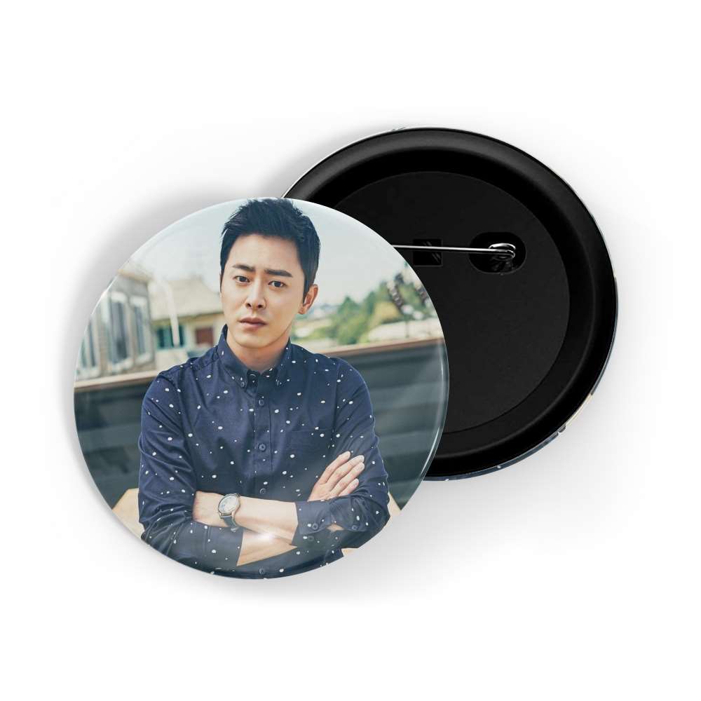 dhcrafts Round Pin Badges Multicolor Lee Dong-wook & Gong Yoo D1 Glossy Finish Design Pack of 1 (58mm)