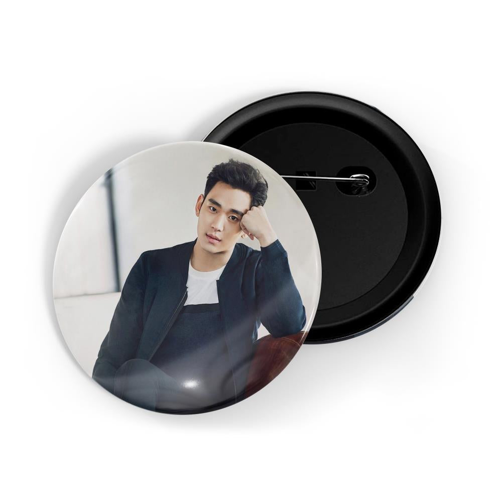 dhcrafts Round Pin Badges Multicolor Lee Dong-wook D8 Glossy Finish Design Pack of 1 (58mm)