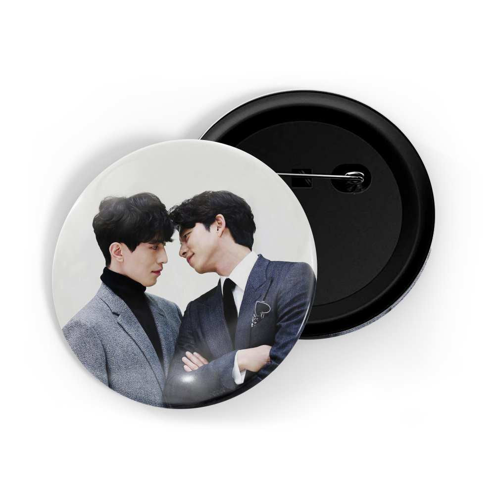 dhcrafts Round Pin Badges Multicolor Lee Joon-gi D2 Glossy Finish Design Pack of 1 (58mm)