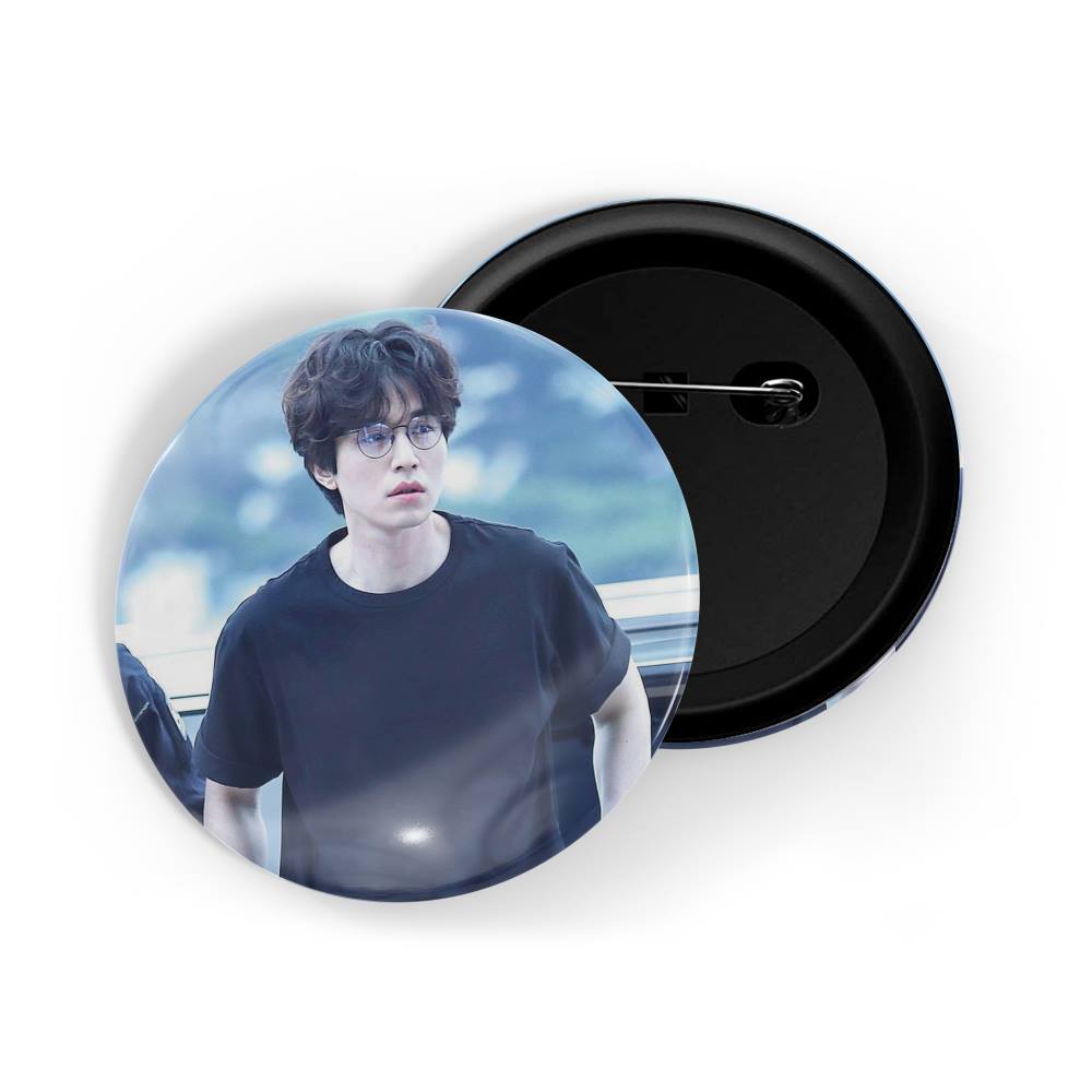 dhcrafts Round Pin Badges Multicolor Lee Joon-gi D4 Glossy Finish Design Pack of 1 (58mm)