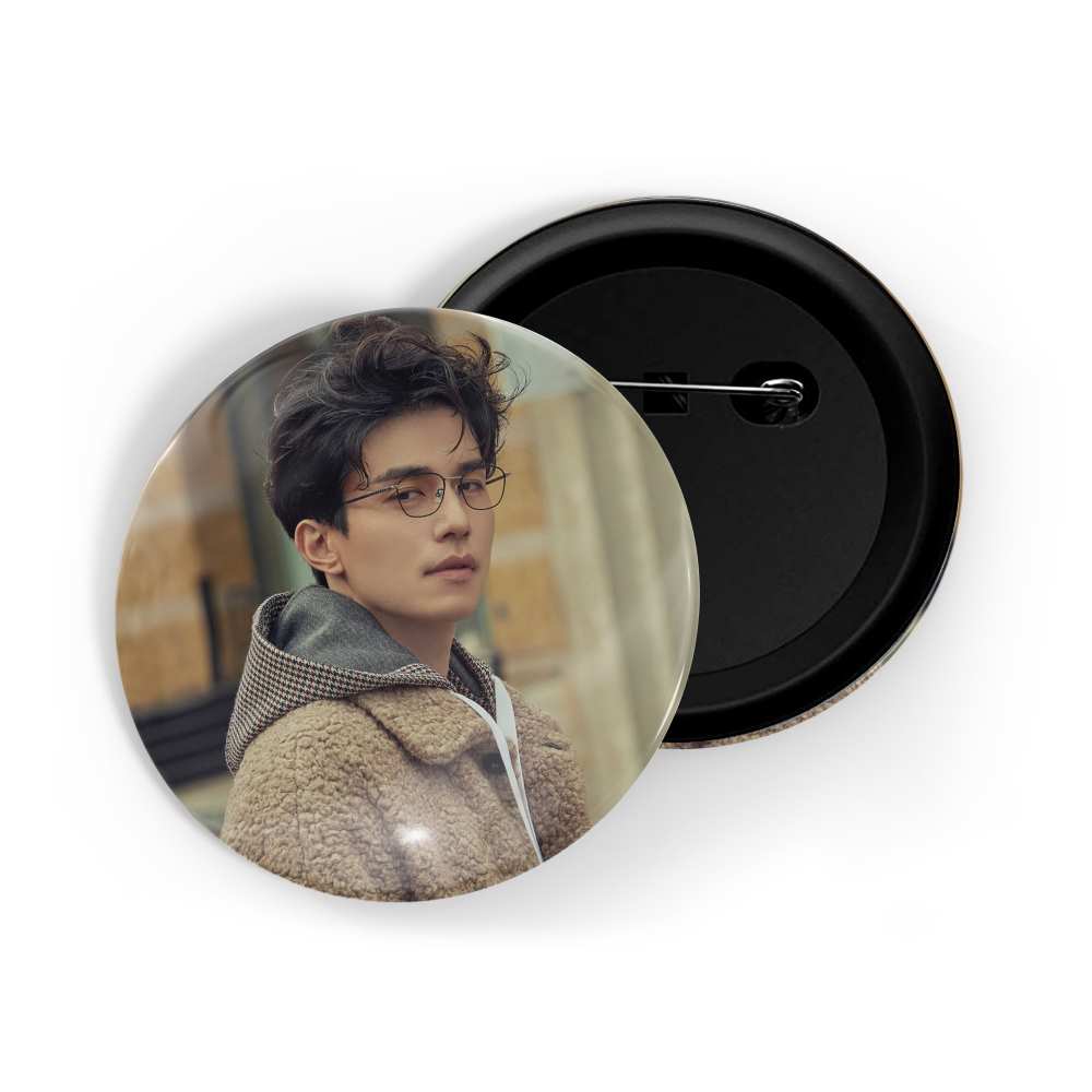 dhcrafts Round Pin Badges Multicolor Lee Joon-gi D5 Glossy Finish Design Pack of 1 (58mm)