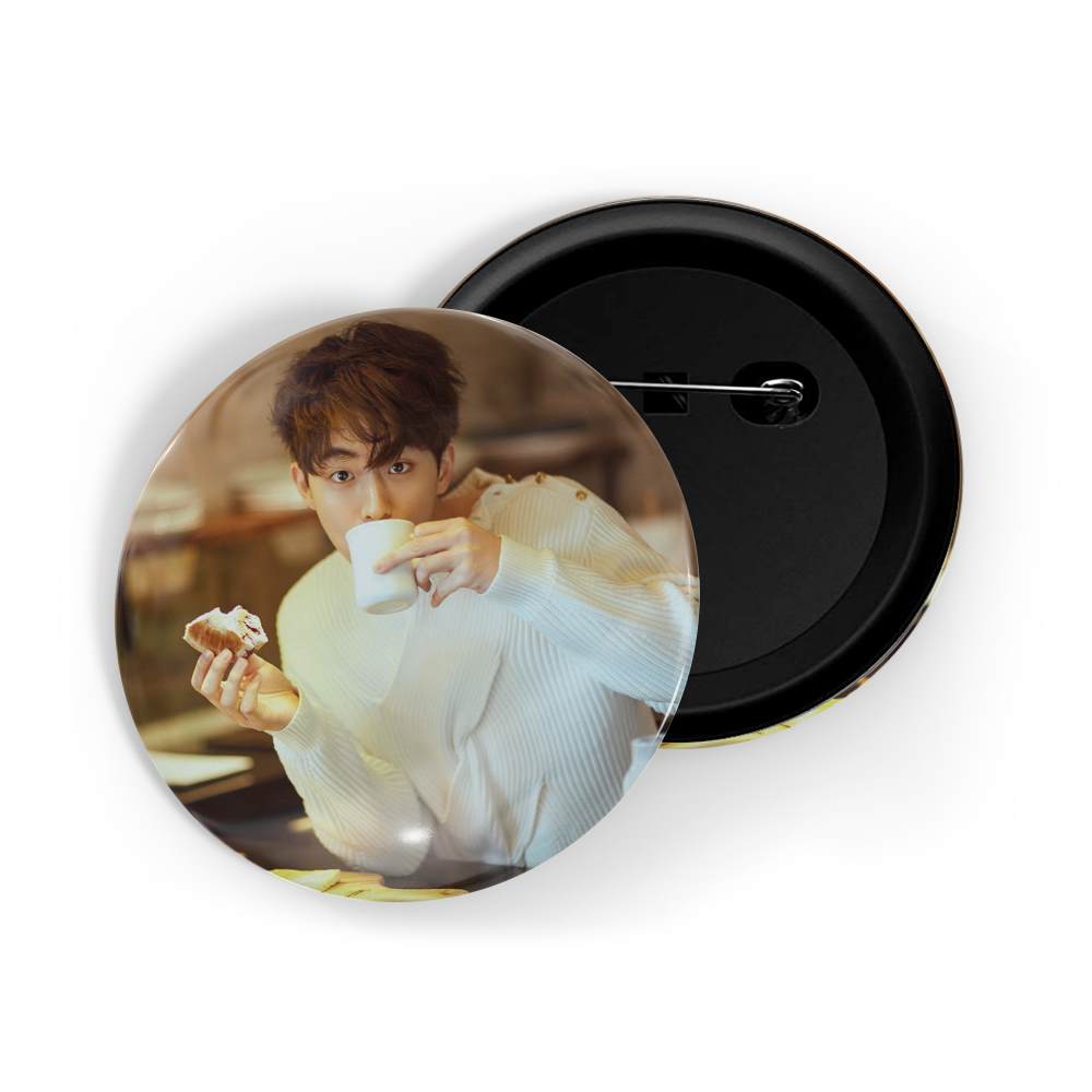 dhcrafts Round Pin Badges Multicolor Park Bo-gum D1 Glossy Finish Design Pack of 1 (58mm)