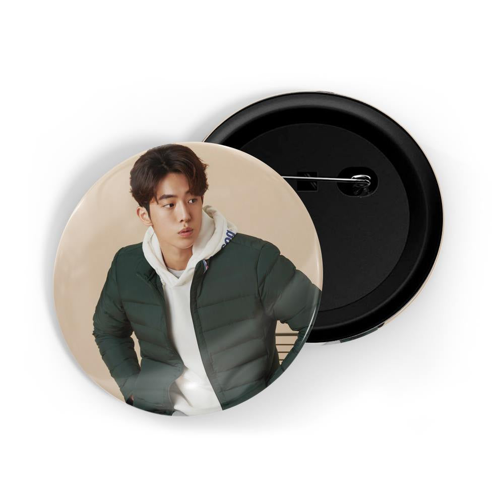 dhcrafts Round Pin Badges Multicolor Park Bo-gum D4 Glossy Finish Design Pack of 1 (58mm)