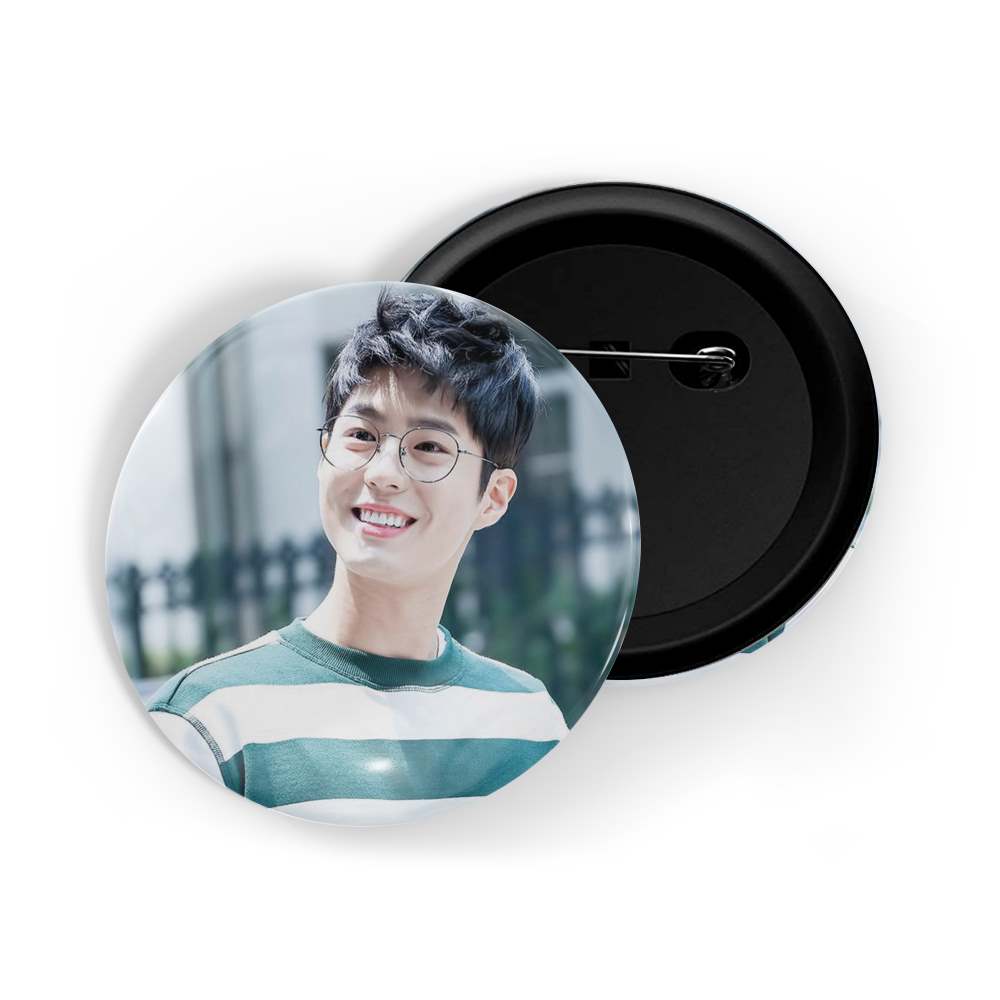 dhcrafts Round Pin Badges Multicolor Park Bo-gum D10 Glossy Finish Design Pack of 1 (58mm)