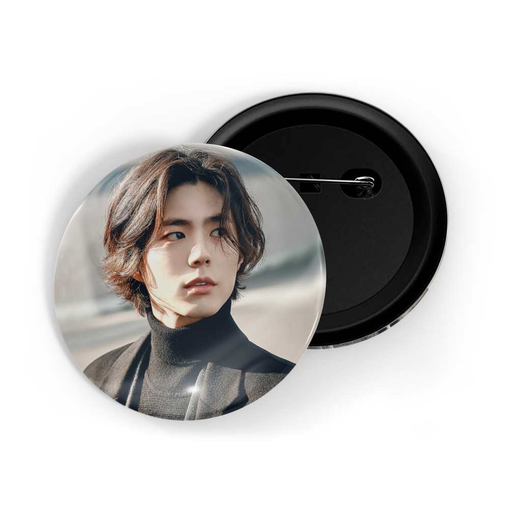 dhcrafts Round Pin Badges Multicolor Park Bo-gum D11 Glossy Finish Design Pack of 1 (58mm)