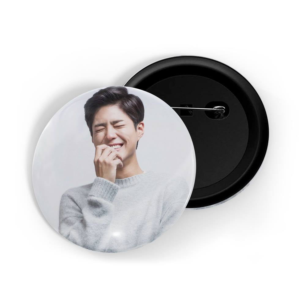dhcrafts Round Pin Badges Multicolor Park Bo-gum D12 Glossy Finish Design Pack of 1 (58mm)