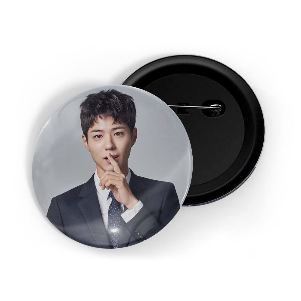 dhcrafts Round Pin Badges Multicolor Park Seo-joon D3 Glossy Finish Design Pack of 1 (58mm)