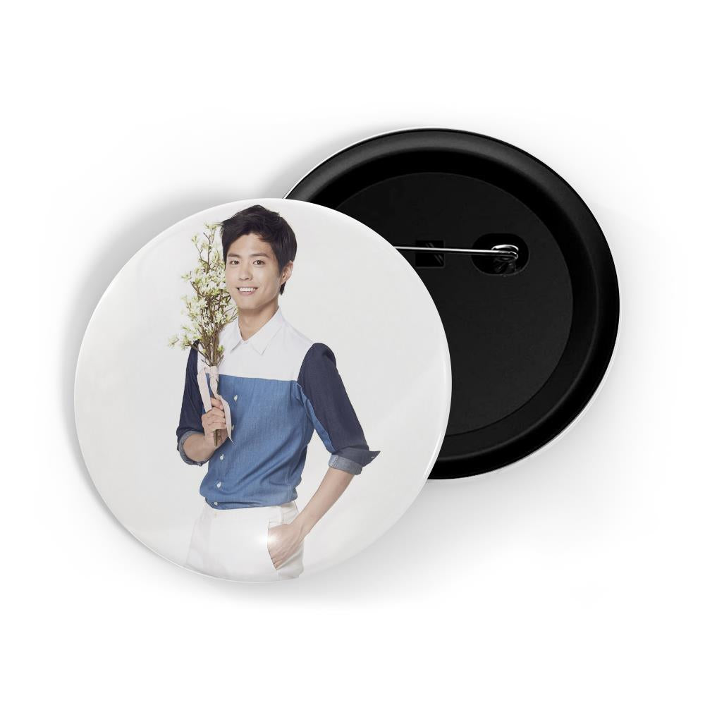 dhcrafts Round Pin Badges Multicolor Park Seo-joon D7 Glossy Finish Design Pack of 1 (58mm)
