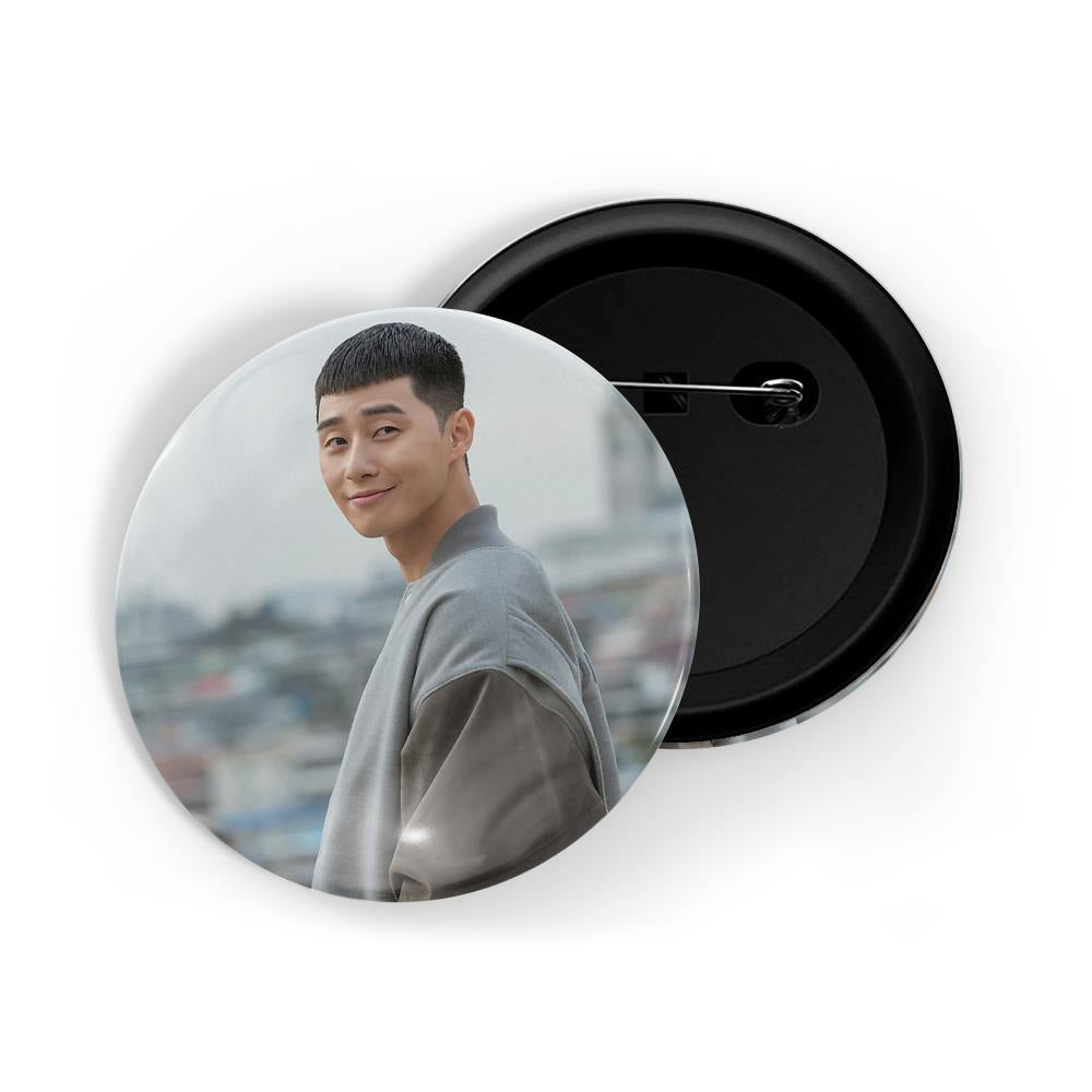 dhcrafts Round Pin Badges Multicolor Gong Yoo D6 Glossy Finish Design Pack of 1 (58mm)