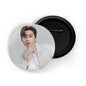 dhcrafts Round Pin Badges Multicolor Gong Yoo D7 Glossy Finish Design Pack of 1 (58mm)