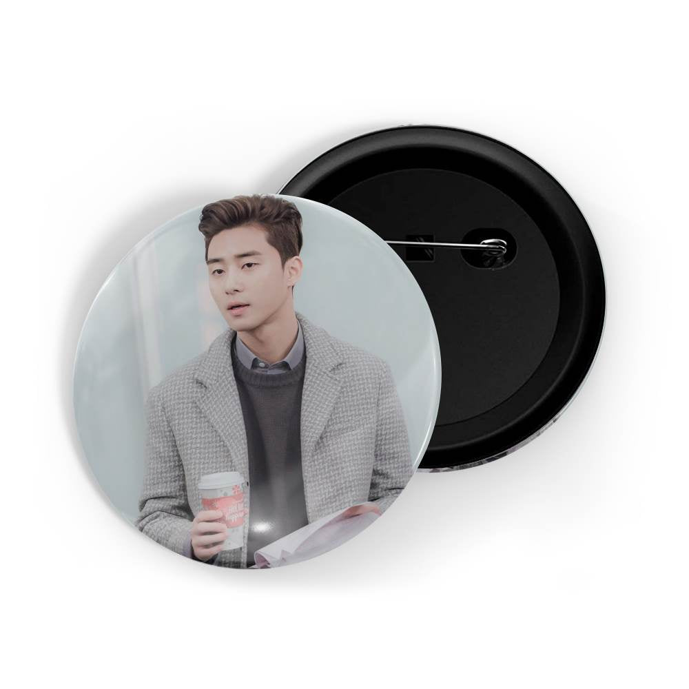 dhcrafts Round Pin Badges Multicolor Gong Yoo D9 Glossy Finish Design Pack of 1 (58mm)
