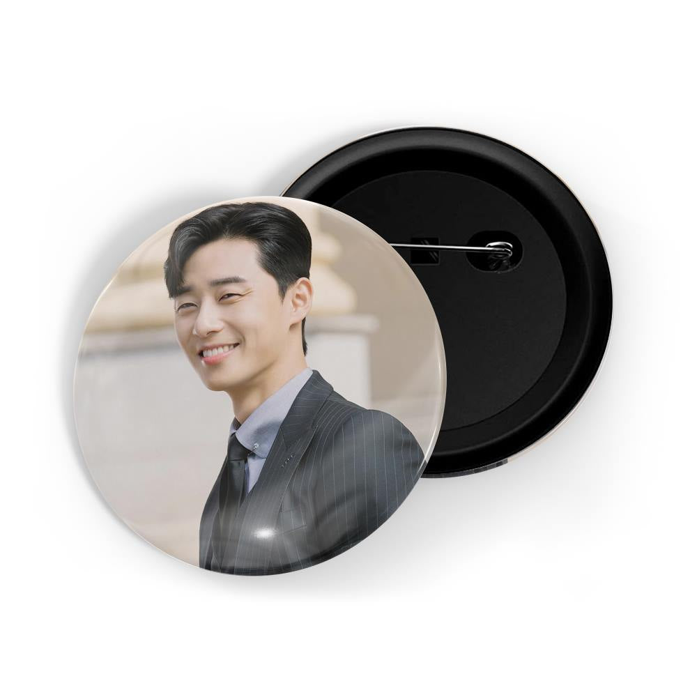 dhcrafts Round Pin Badges Multicolor Gong Yoo D10 Glossy Finish Design Pack of 1 (58mm)