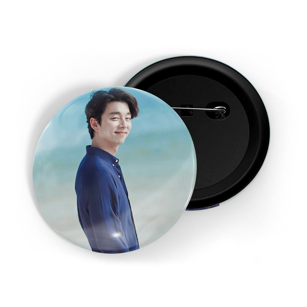 dhcrafts Round Pin Badges Multicolor Ji Chang-wook D1 Glossy Finish Design Pack of 1 (58mm)