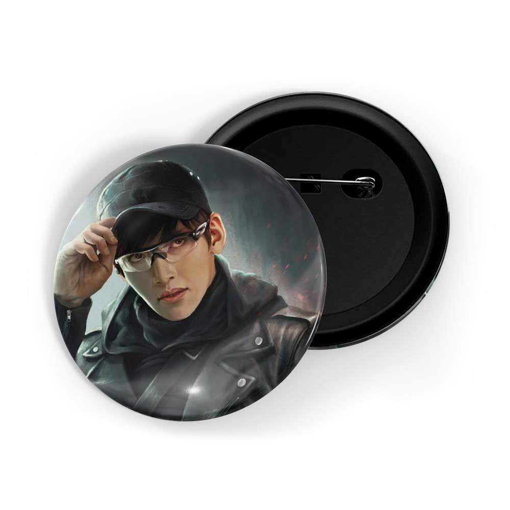 dhcrafts Round Pin Badges Multicolor Ji Chang-wook D12 Glossy Finish Design Pack of 1 (58mm)