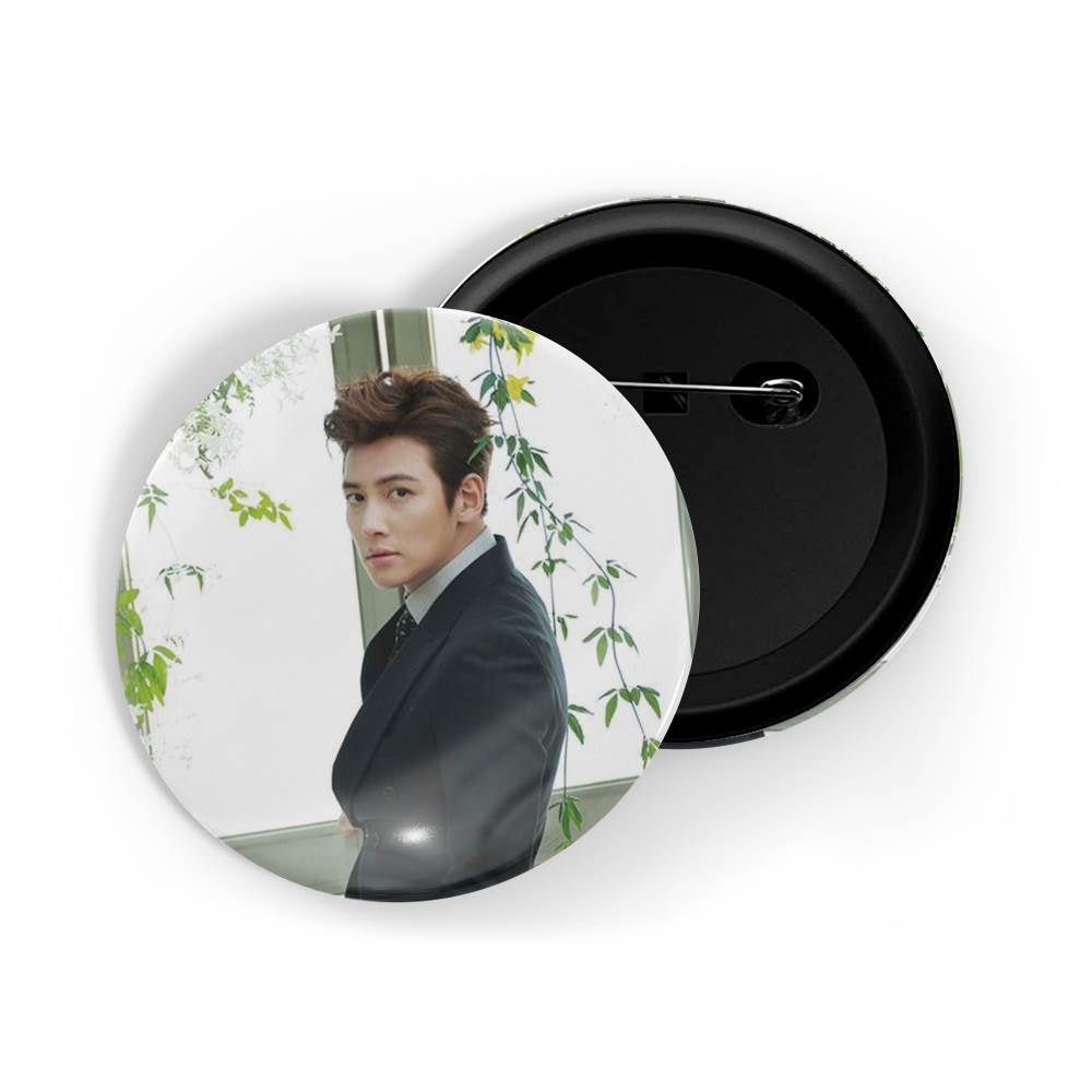 dhcrafts Round Pin Badges Multicolor Ji Chang-wook D16 Glossy Finish Design Pack of 1 (58mm)