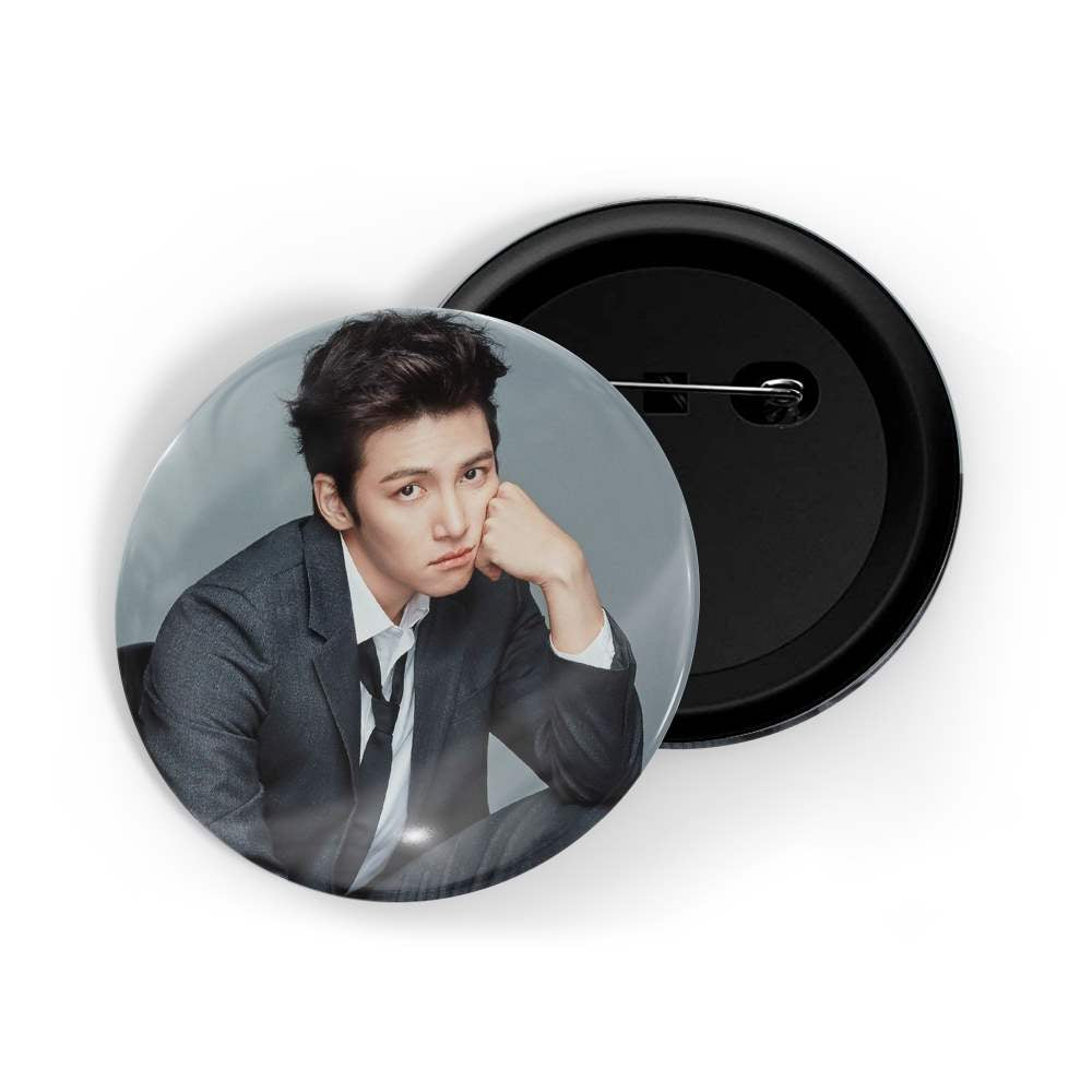 dhcrafts Round Pin Badges Multicolor Lee Jong-suk D2 Glossy Finish Design Pack of 1 (58mm)