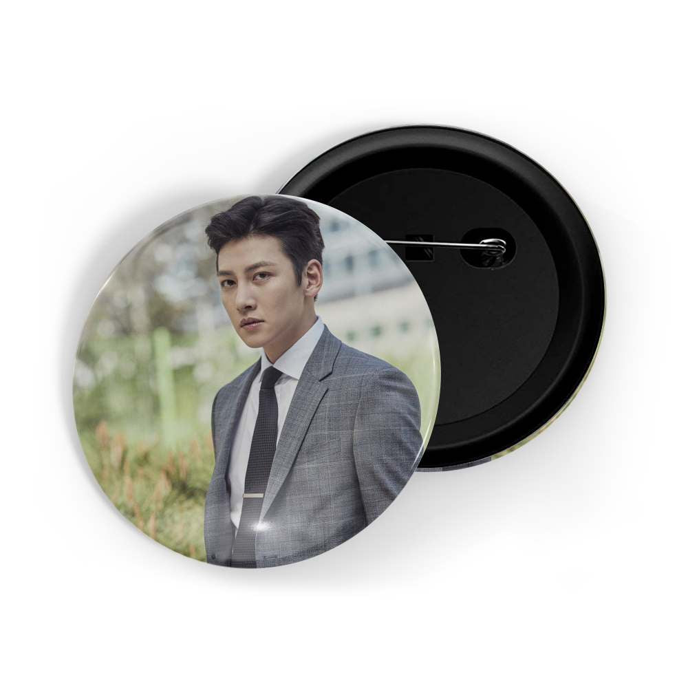 dhcrafts Round Pin Badges Multicolor Lee Min-ho D1 Glossy Finish Design Pack of 1 (58mm)
