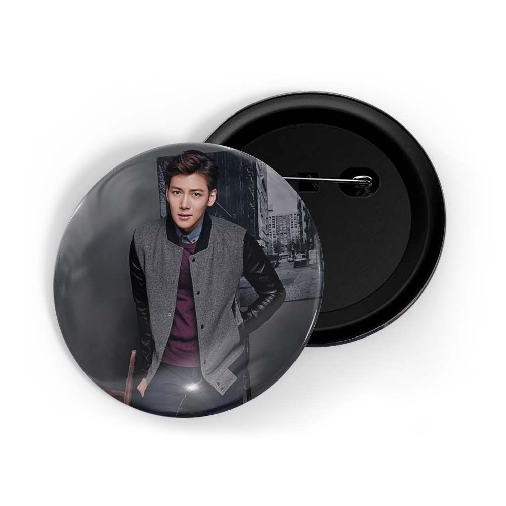 dhcrafts Round Pin Badges Multicolor Lee Min-ho D3 Glossy Finish Design Pack of 1 (58mm)