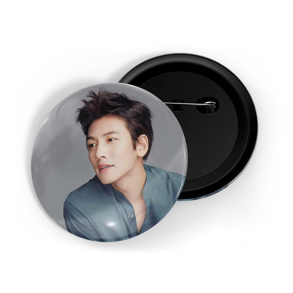 dhcrafts Round Pin Badges Multicolor Lee Min-ho D4 Glossy Finish Design Pack of 1 (58mm)