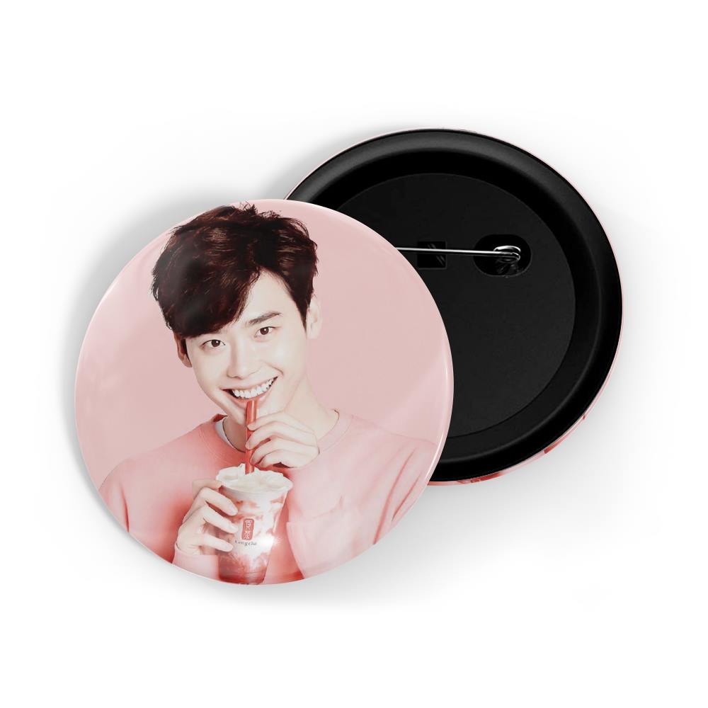 dhcrafts Round Pin Badges Multicolor Lee Min-ho D8 Glossy Finish Design Pack of 1 (58mm)