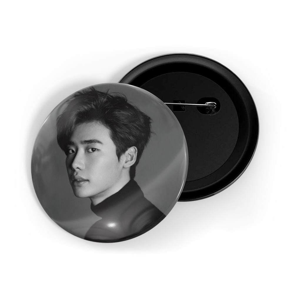 dhcrafts Round Pin Badges Multicolor Lee Min-ho D10 Glossy Finish Design Pack of 1 (58mm)