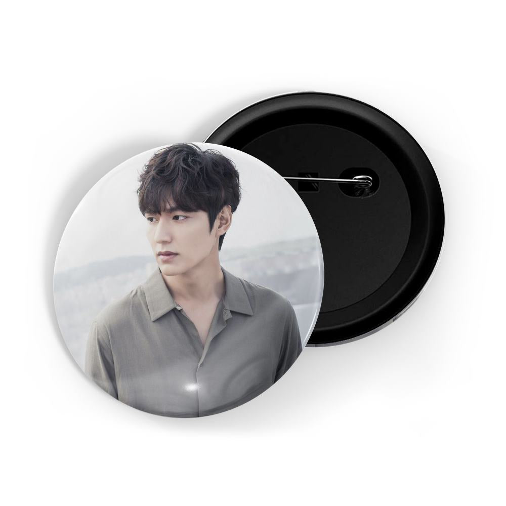 dhcrafts Round Pin Badges Multicolor Lee Min-ho D11 Glossy Finish Design Pack of 1 (58mm)