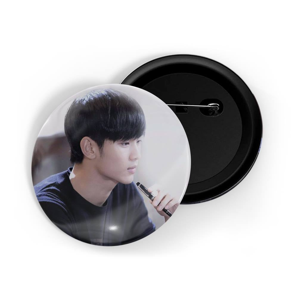 dhcrafts Round Pin Badges Multicolor Lee Min-ho D13 Glossy Finish Design Pack of 1 (58mm)