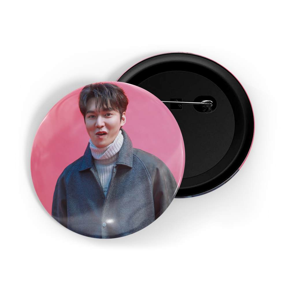 dhcrafts Round Pin Badges Multicolor Lee Min-ho D15 Glossy Finish Design Pack of 1 (58mm)