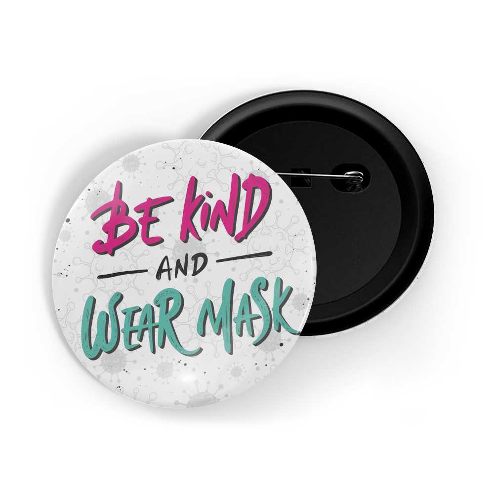 dhcrafts Round Pin Badges Covid White Fight Together coronavirus Covid 19 pandemic positive quote Glossy Finish Design Pack of 1 (58mm)