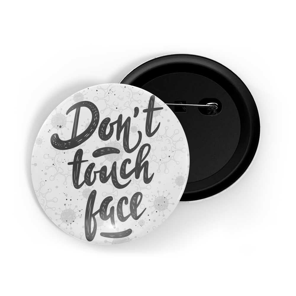 dhcrafts Round Pin Badges Covid White Be Kind And Wear Mask coronavirus Covid 19 pandemic positive quote Glossy Finish Design Pack of 1 (58mm)