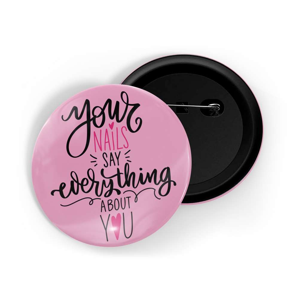 dhcrafts Round Pin Badges Black Positive Quote Learn From Yesterday Fight For Today Glossy Finish Design Pack of 1 (58mm)
